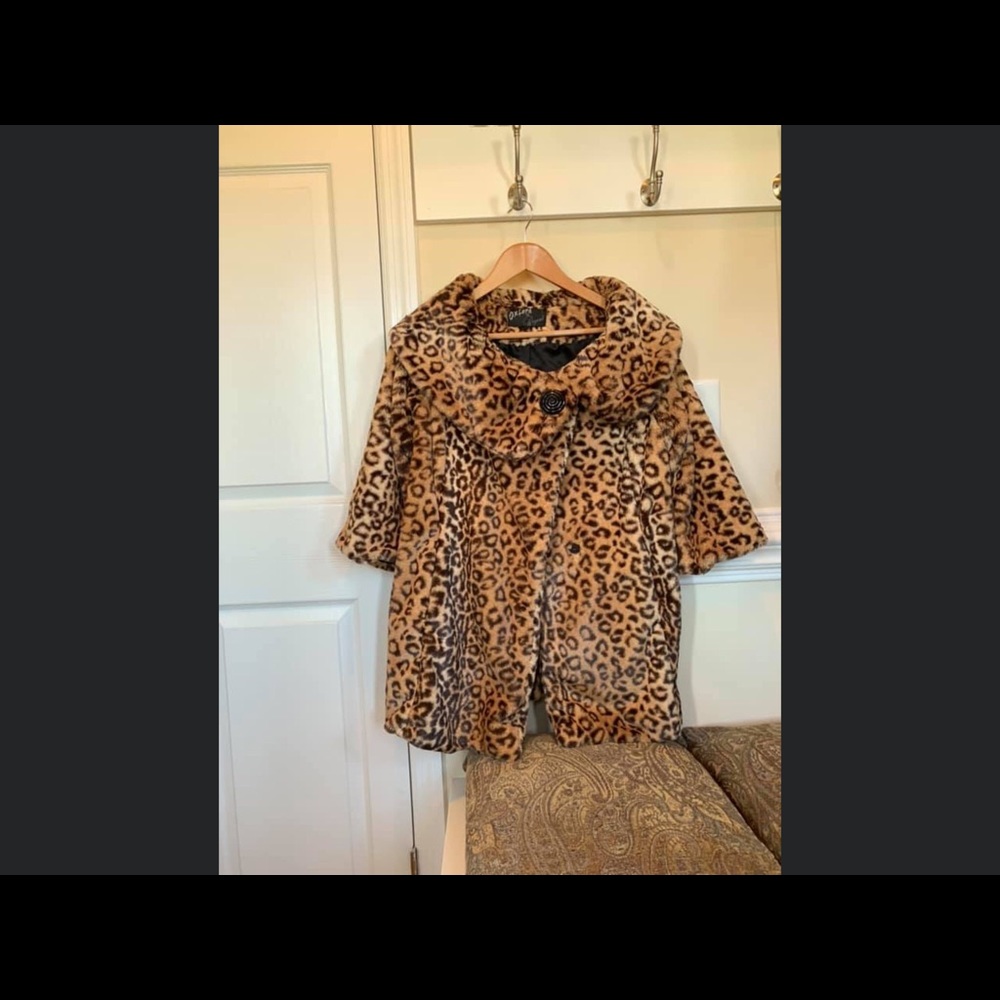 Ladies super soft faux fur jacket coat